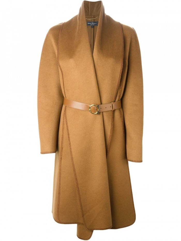 salvatore belted coat
