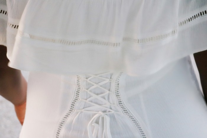 Style Delegate, Orlando Fashion Blogger, White Dress back laceup detail diner en blanc orlando 2016